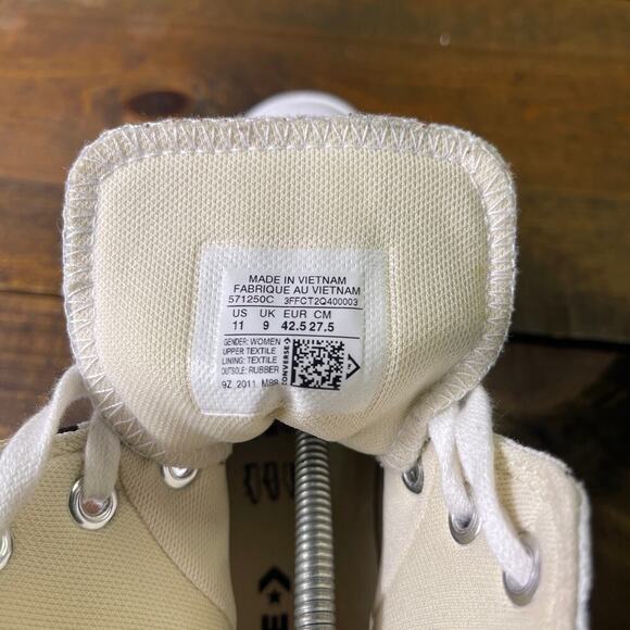 Converse All Star Lugged Sole Platform High Top Leopard Print Sneakers Womens 11 - Picture 11 of 11